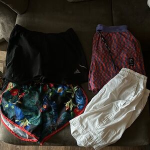 4 pairs of running shorts